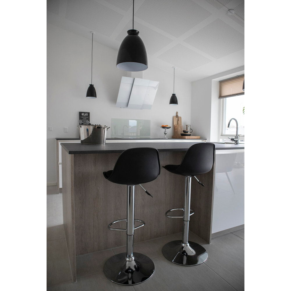 Trondheim Barstoel in Lederlook, set van 2