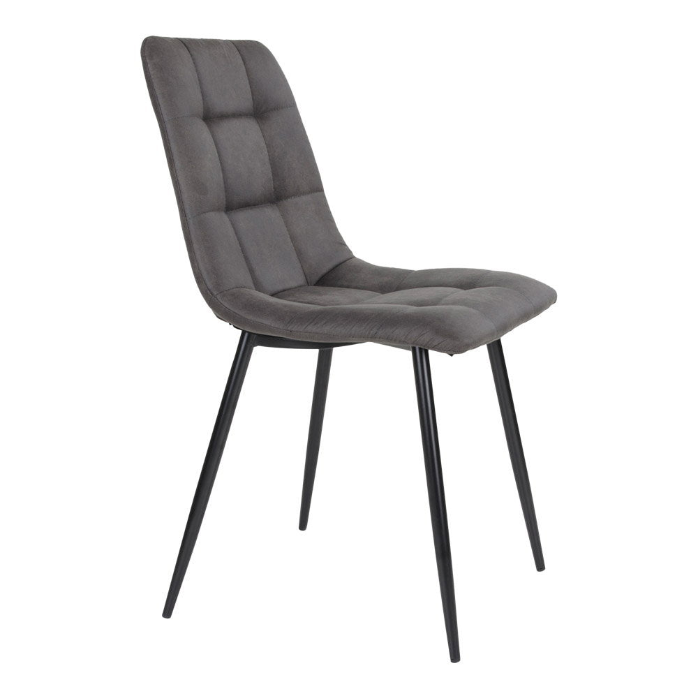 Middelfar microvezel in antraciet, set van 2