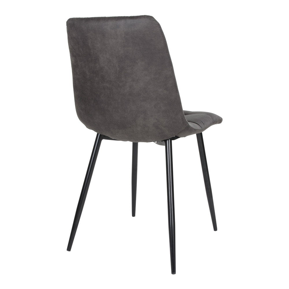 Middelfar microvezel in antraciet, set van 2