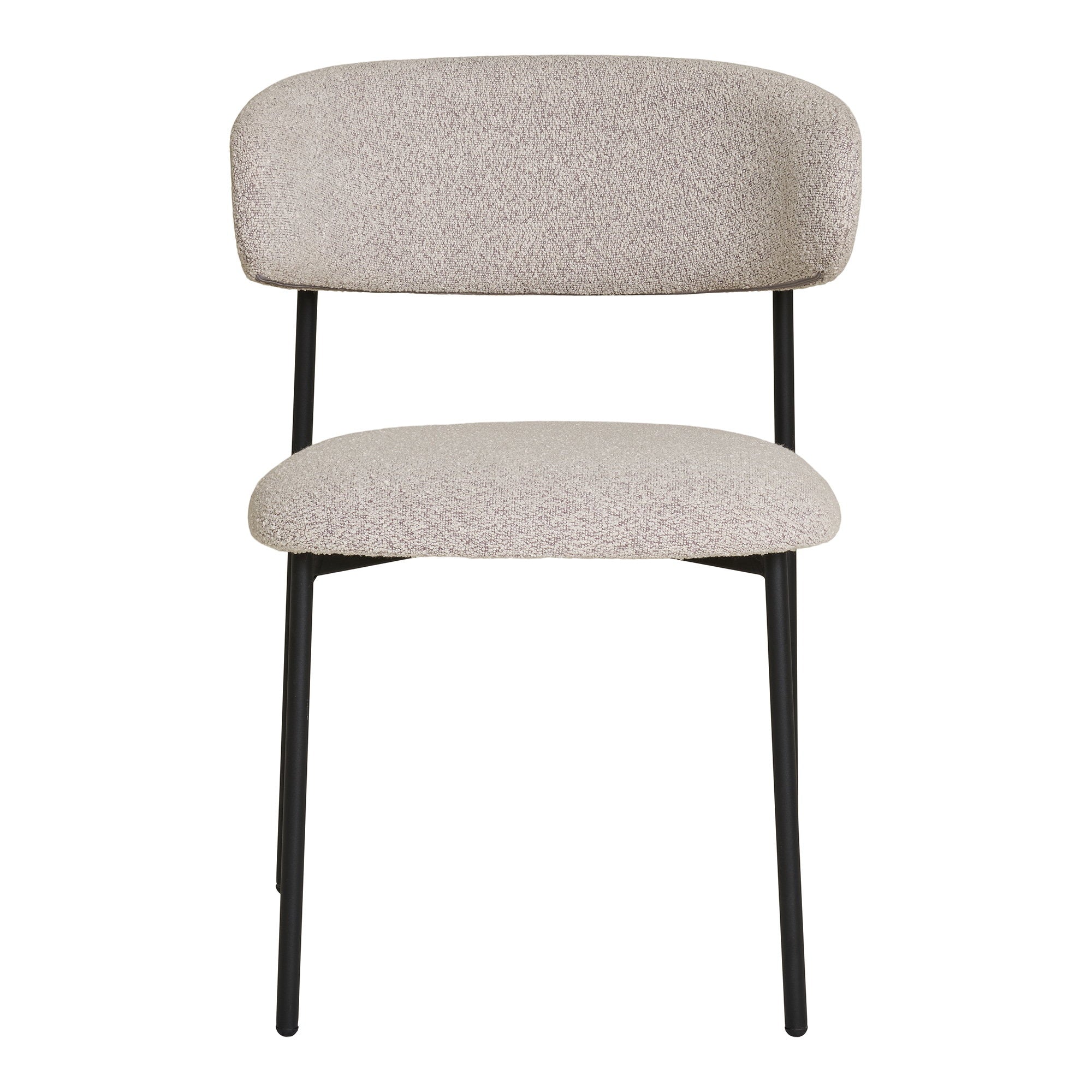 Mira eetkamerstoel in bouclé, set van 2