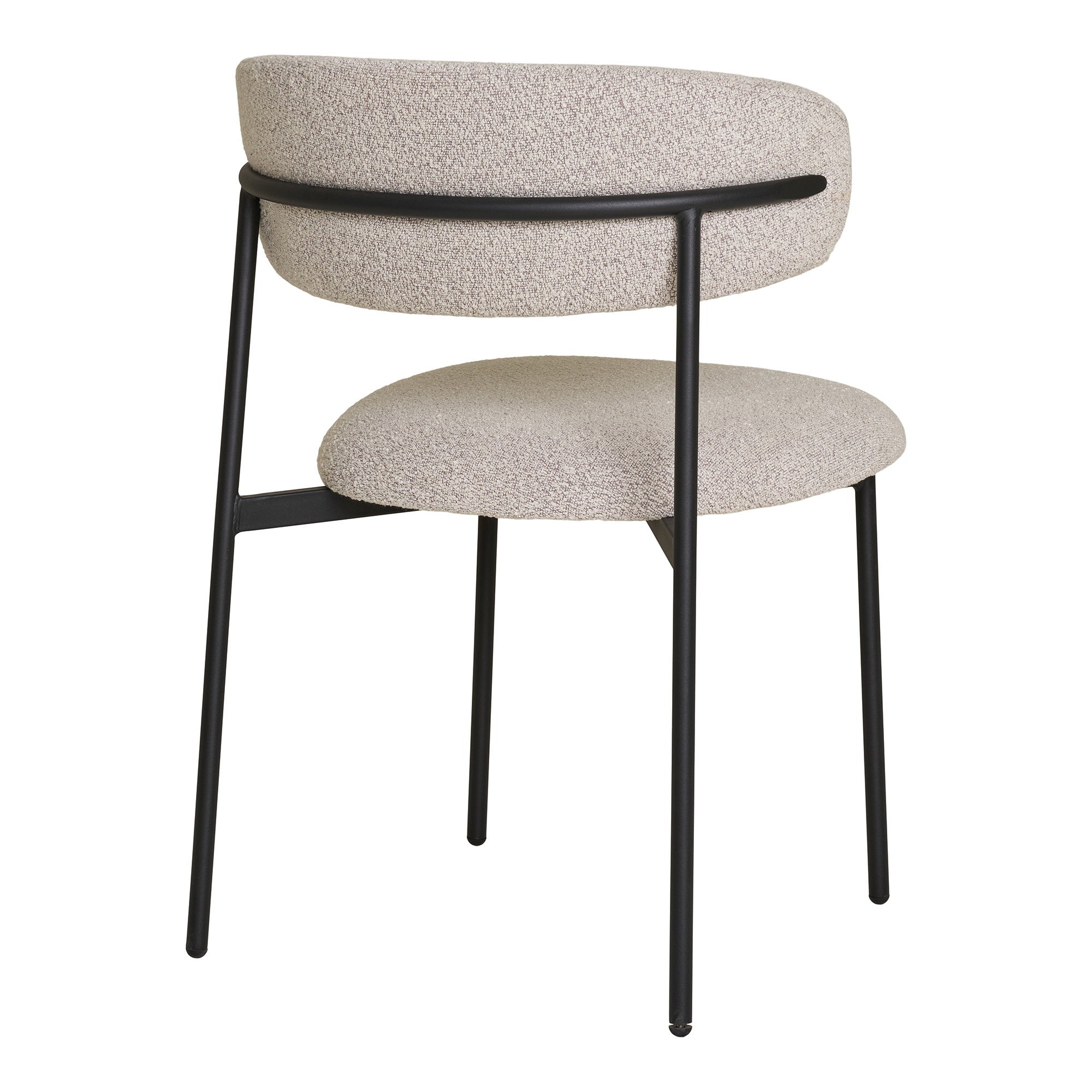 Mira eetkamerstoel in bouclé, set van 2