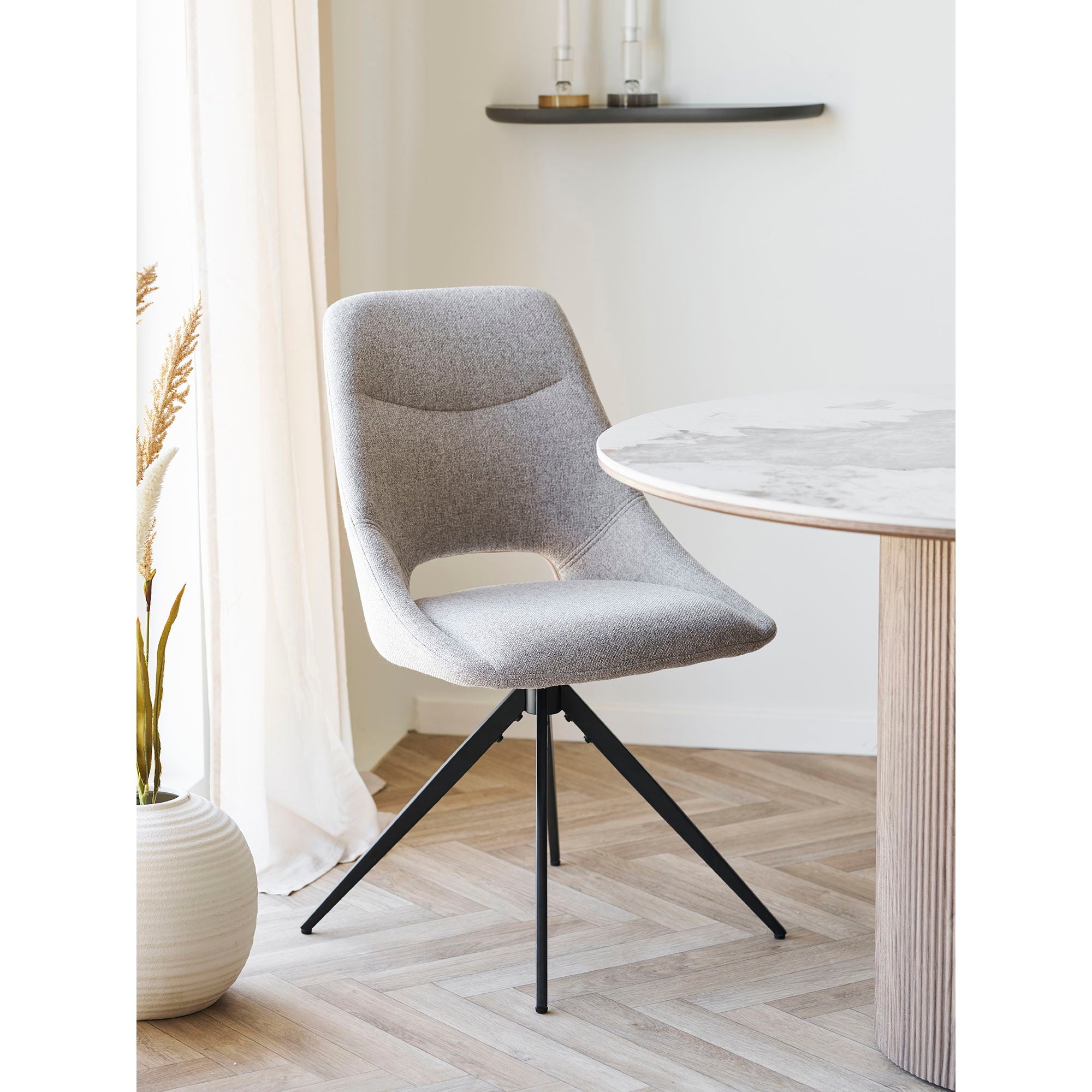 Dokka eetkamerstoel swivel, set van 2