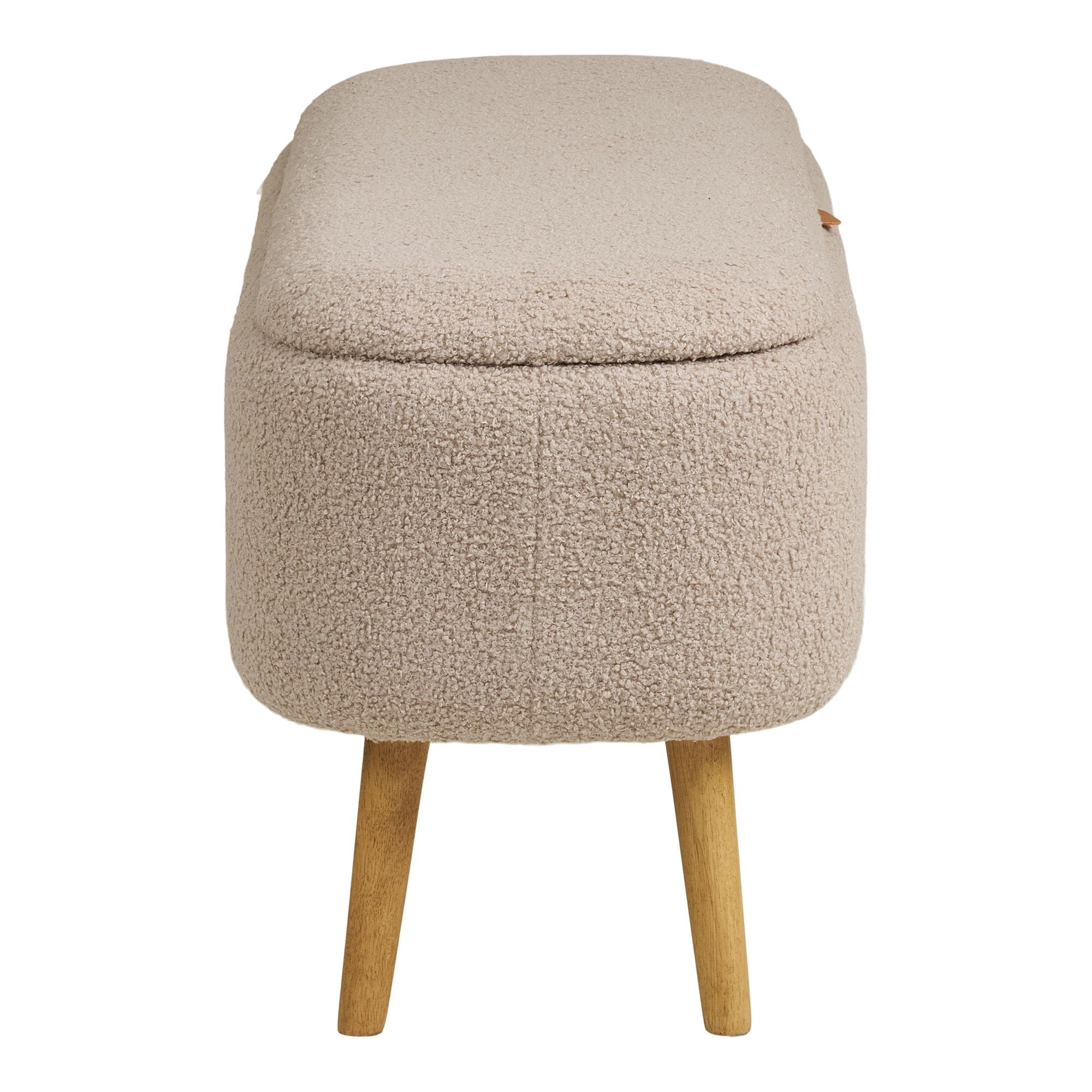 Harlow opbergbankje in bouclé 95x37x45 cm