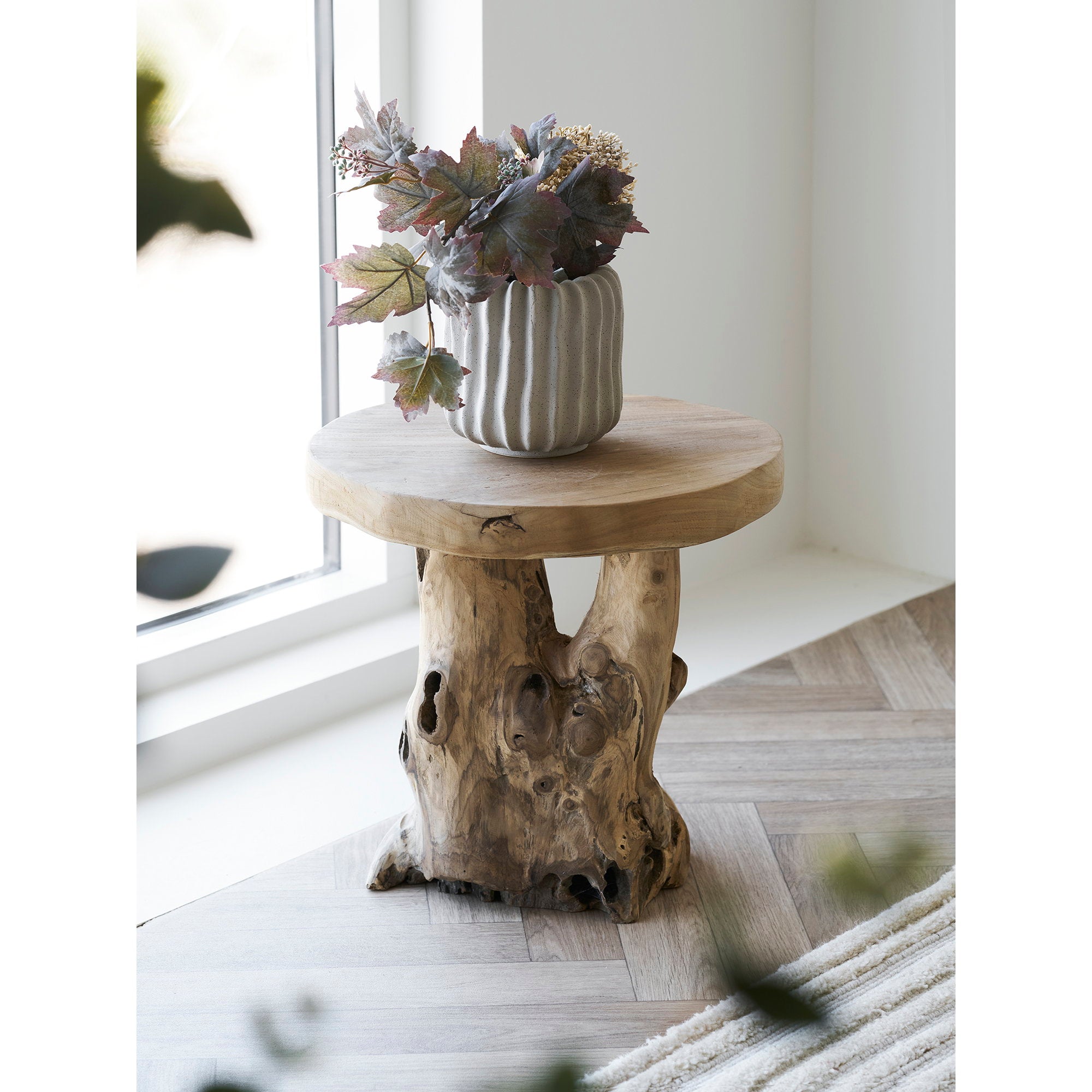 Palena bijzettafel natural ø40x45 cm