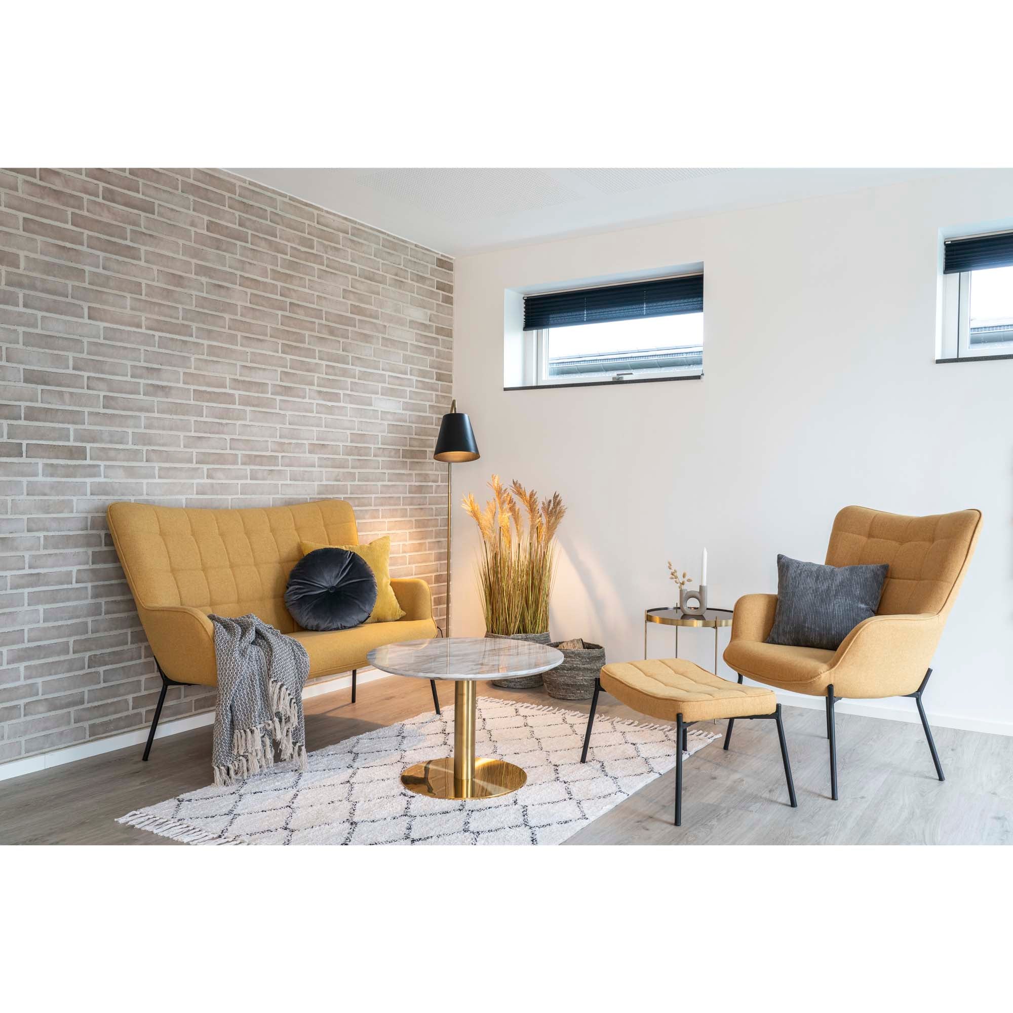 Bolzano salontafel in marmerlook, ø70x45 cm