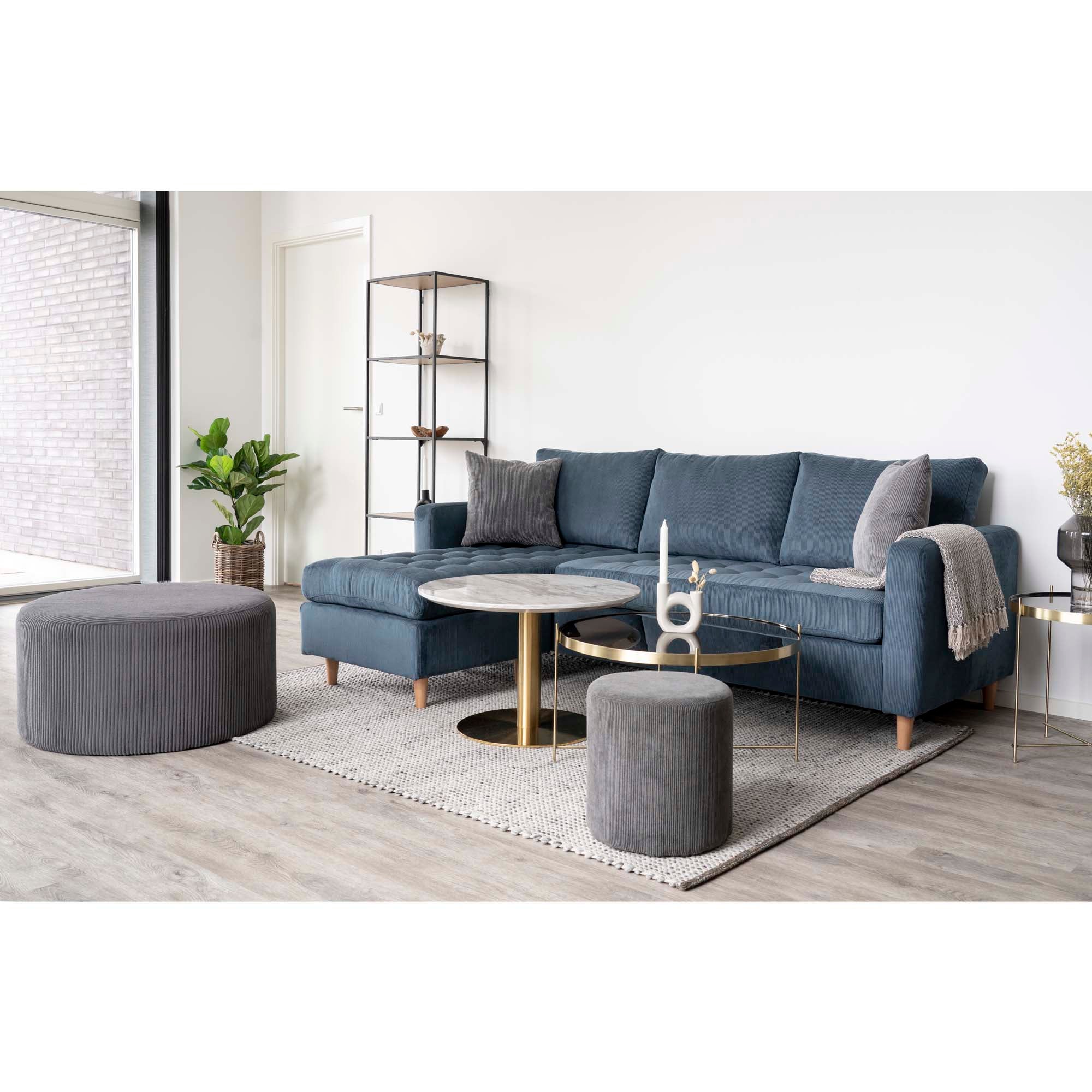 Bolzano salontafel in marmerlook, ø70x45 cm