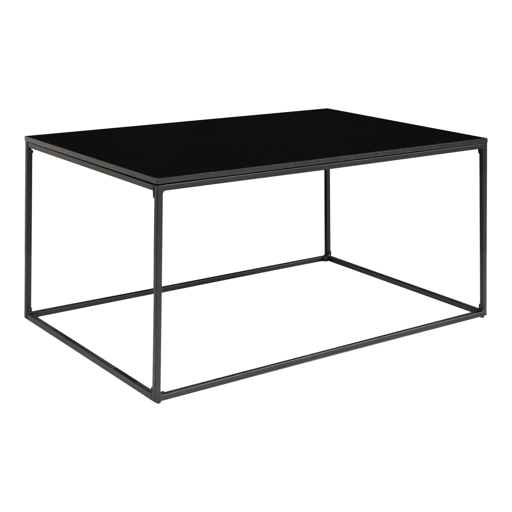 Vita salontafel met zwarte frame, 60x90x45 cm