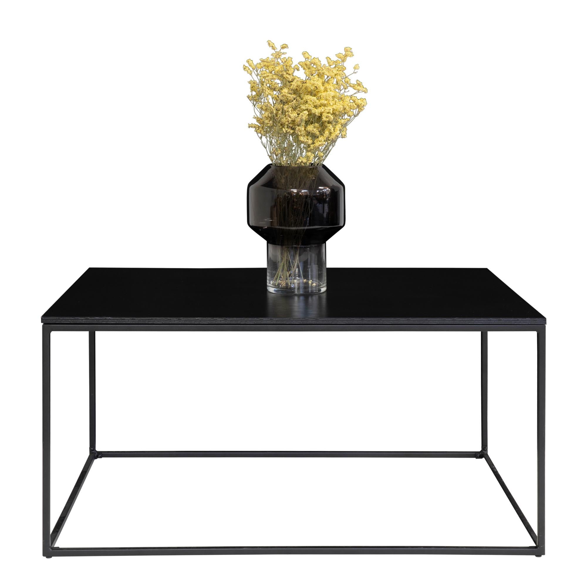 Vita salontafel met zwarte frame, 60x90x45 cm