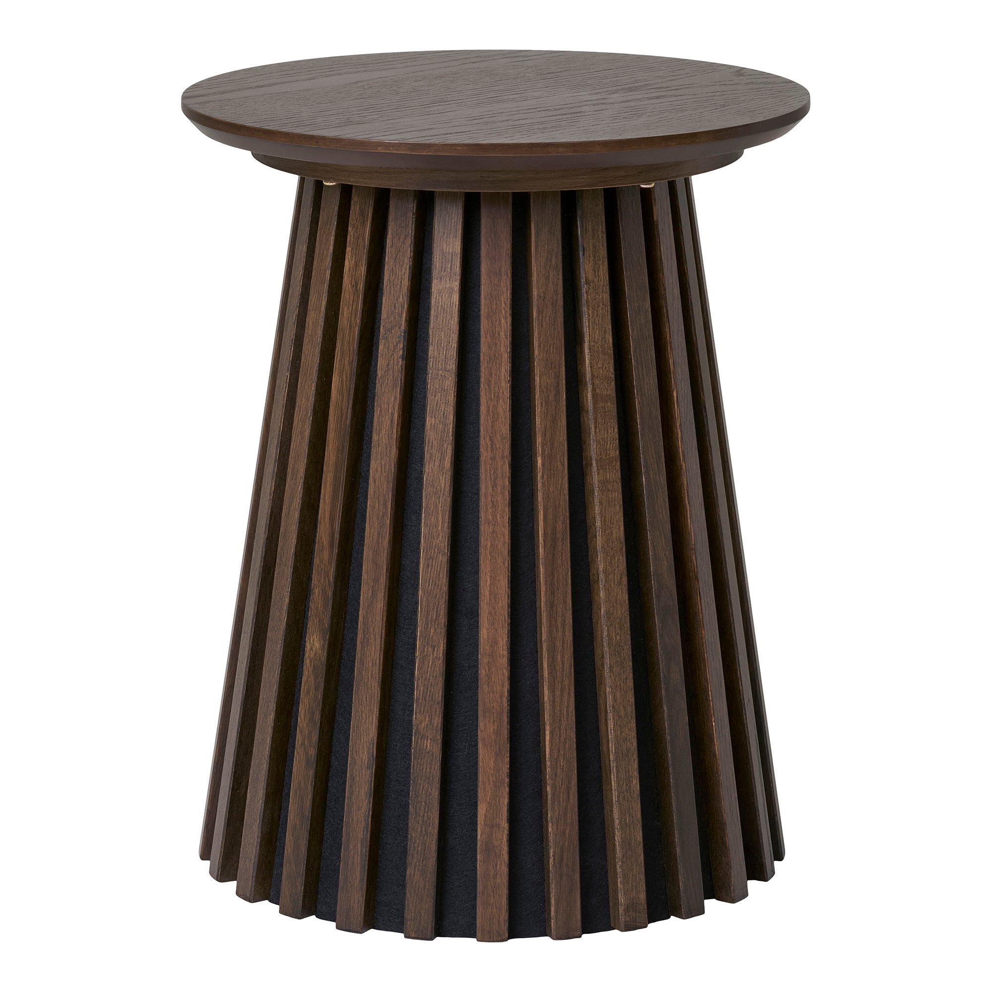 Osaka bijzettafel oak veneer, smoked ø40x50 cm