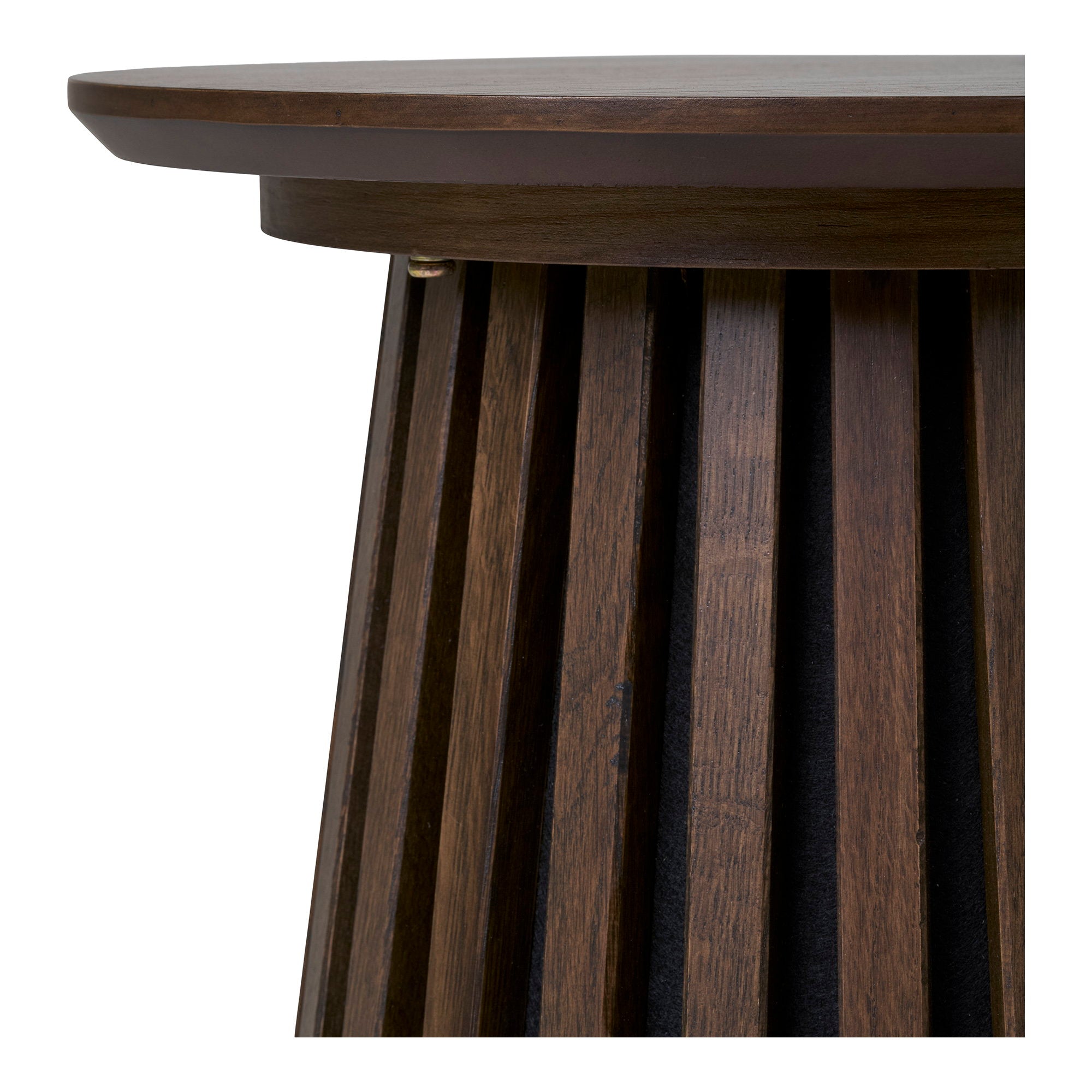 Osaka bijzettafel oak veneer, smoked ø40x50 cm