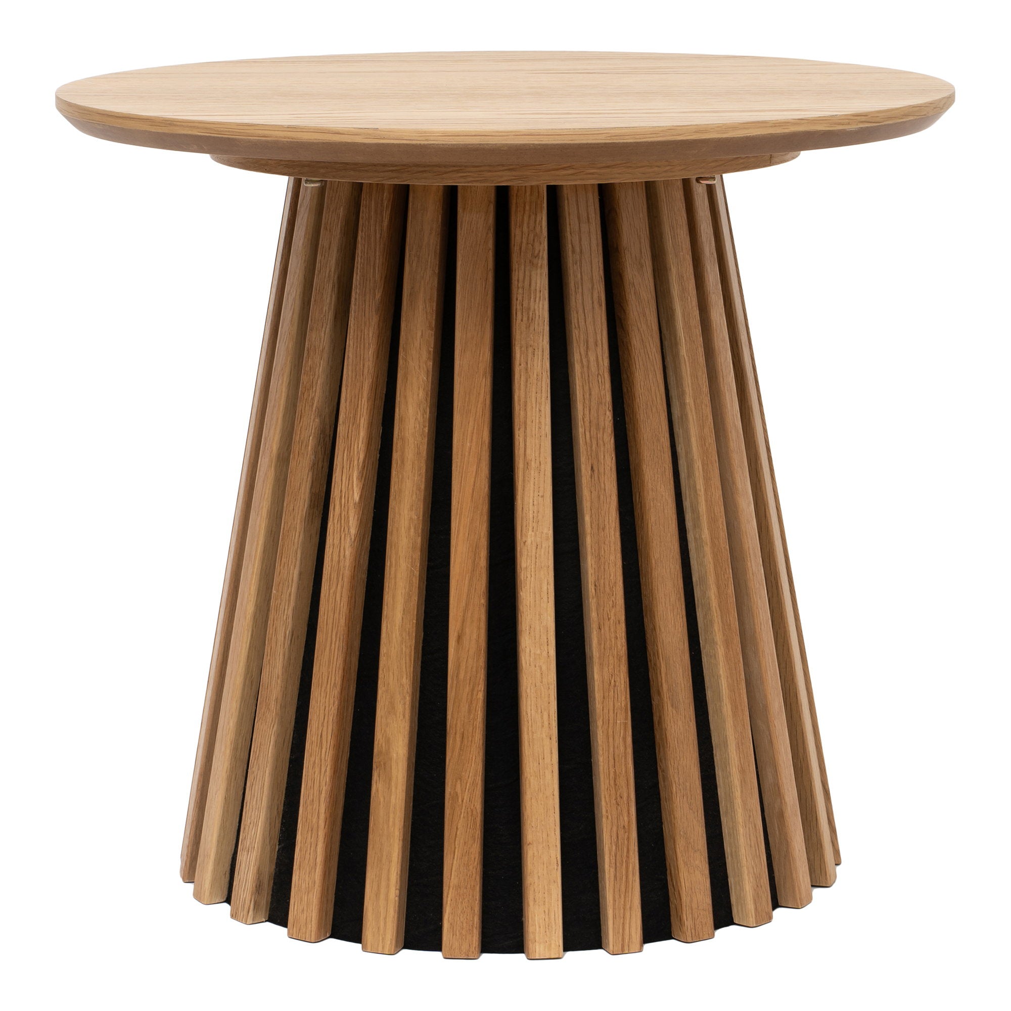 Osaka bijzettafel, oak veneer ø50x45 cm