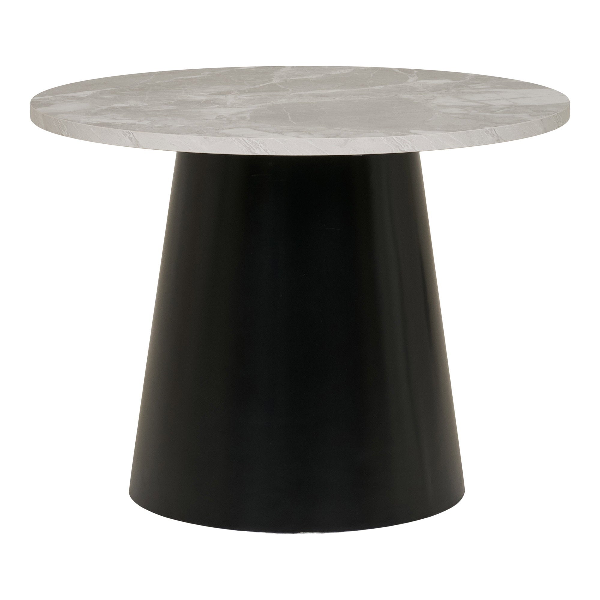 Brito salontafel, marble look, grey/black ø60x45 cm
