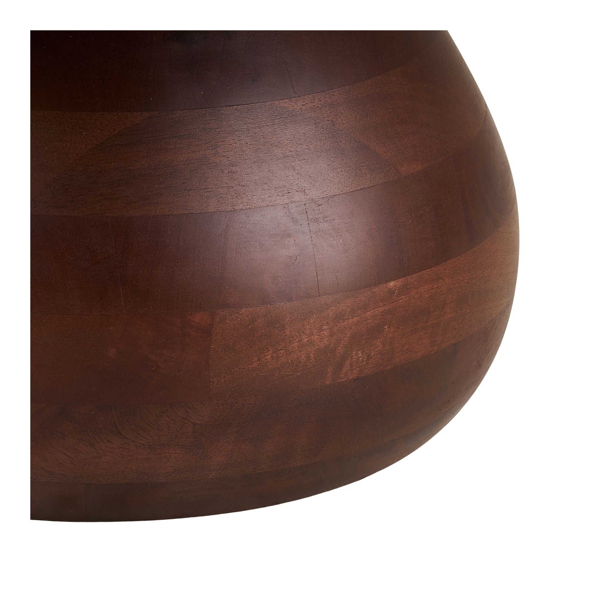 Heide salontafel, mango wood/marble, dark brown/white ø70x35 cm