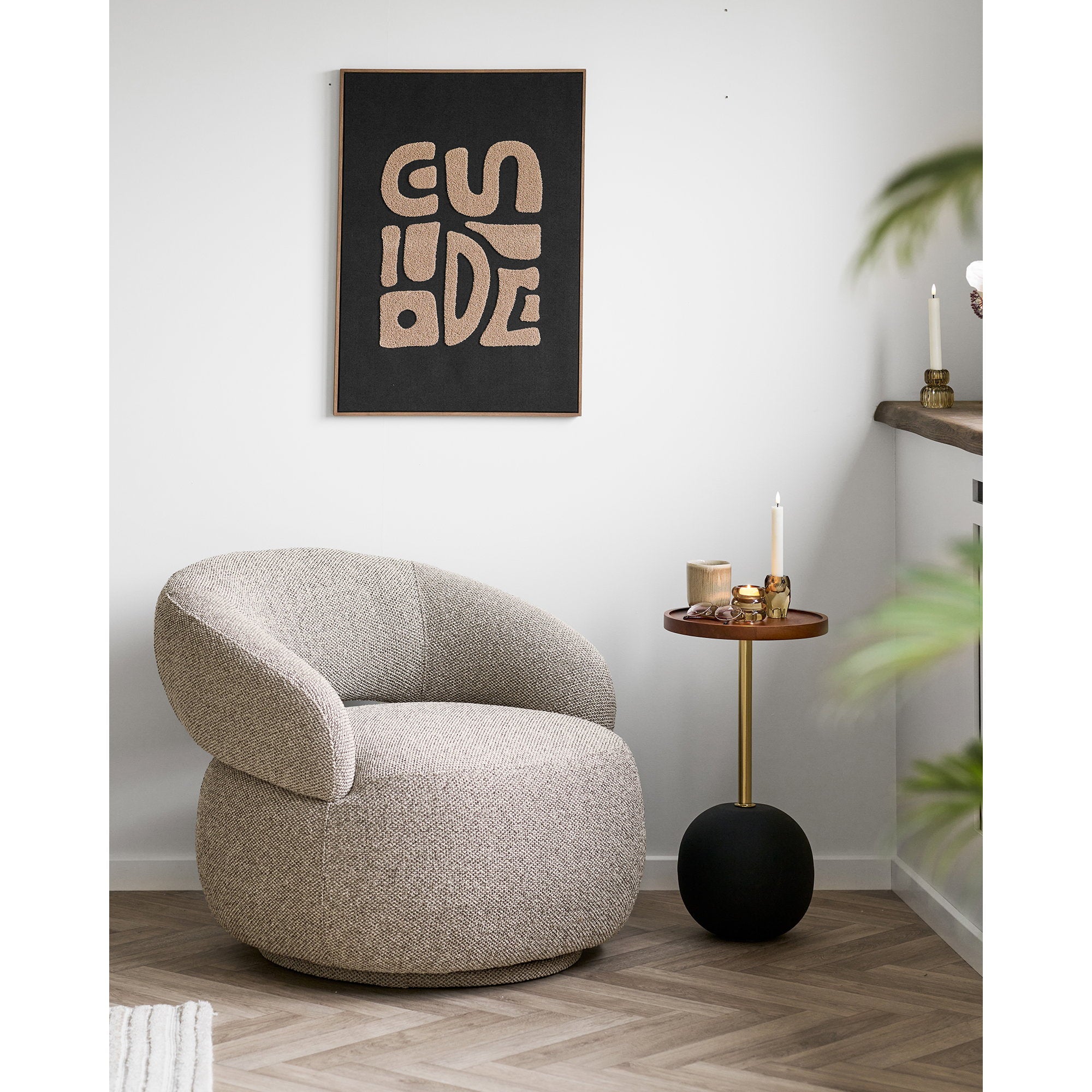Sirone bijzettafel Ø30x56 cm