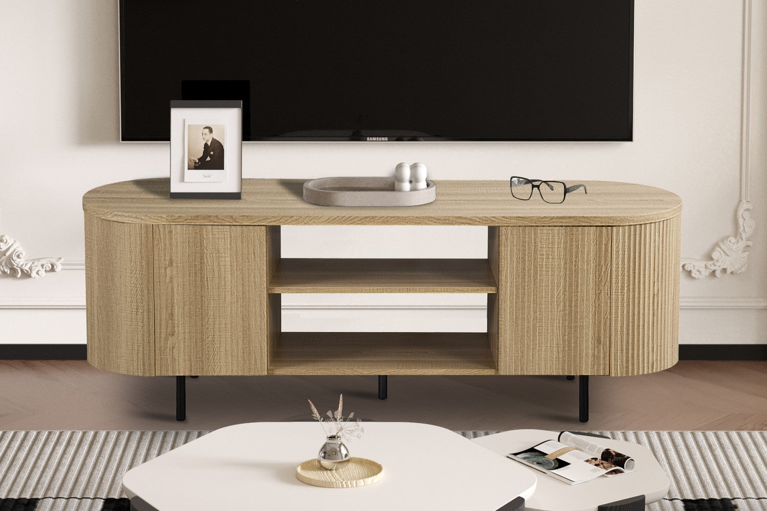 TV meubel 'Lagos' 160 cm Decor Eik Naturel