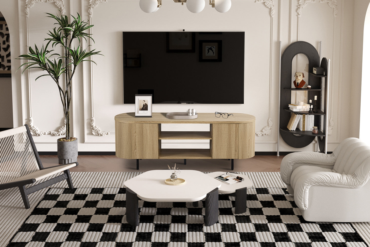 TV meubel 'Lagos' 160 cm Decor Eik Naturel