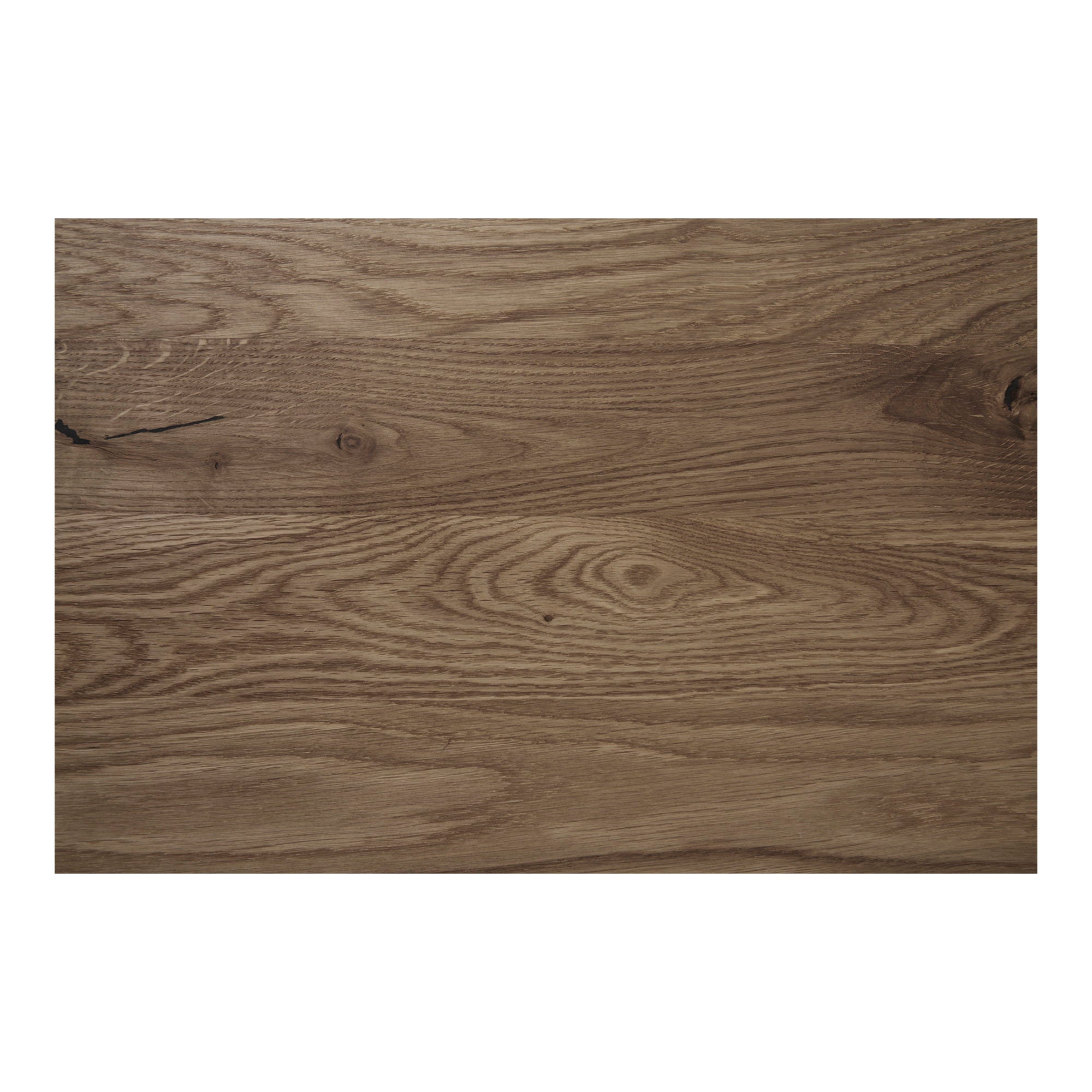 Lignano bistro tafel - Smoked oak, zwart metalen voet 70x70x75 cm