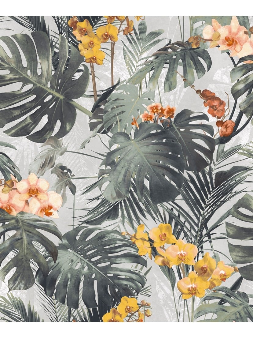 Behang Myriad Paradiso groen/oker