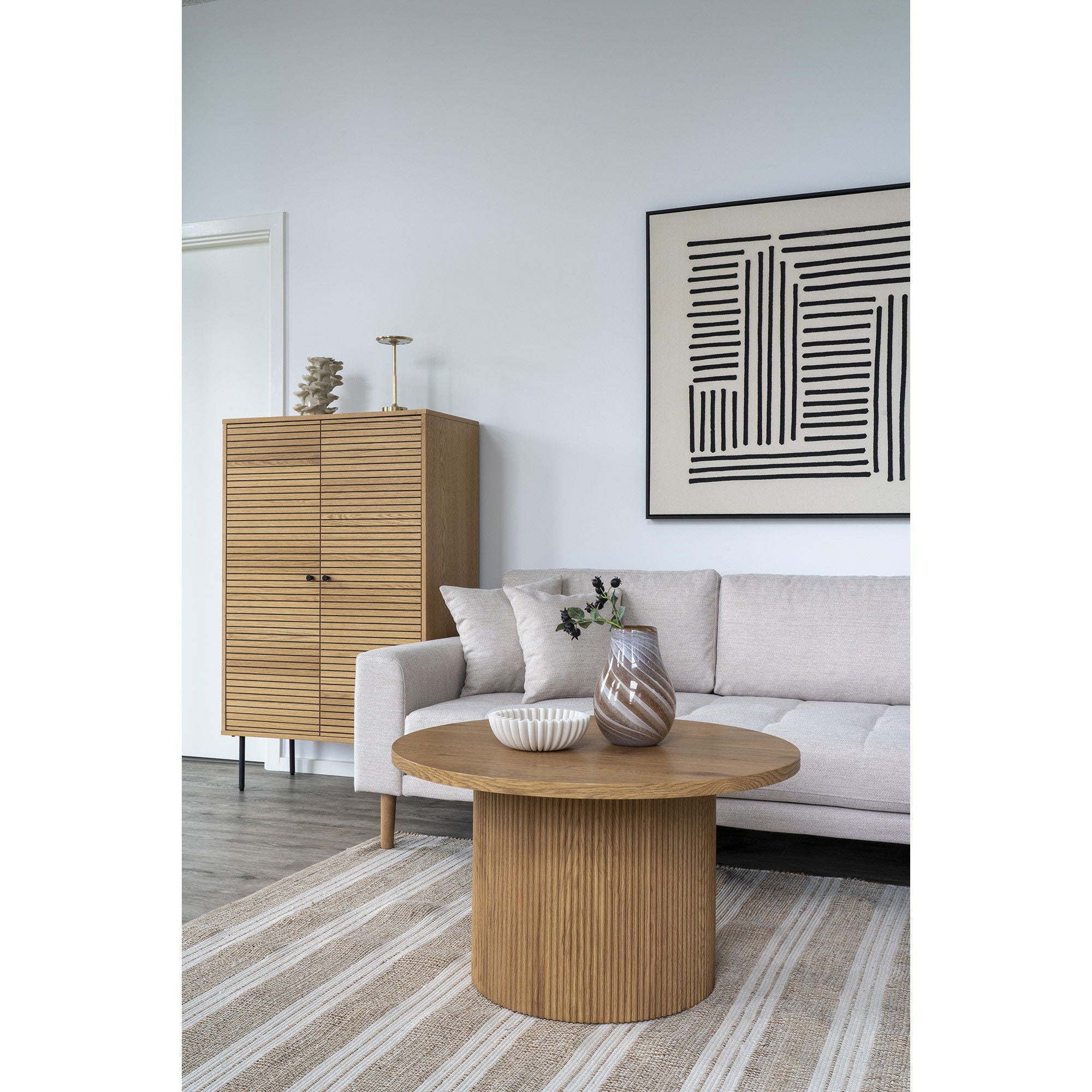 Boavista salontafel, natural ø80x45 cm