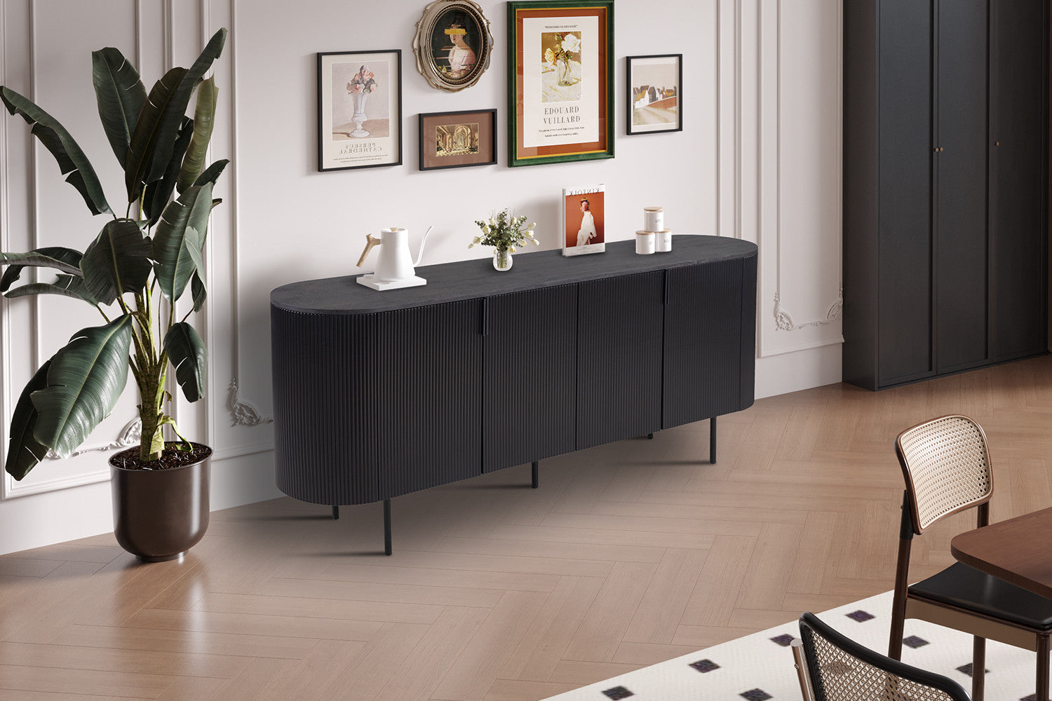 Dressoir 'Lagos' 200 cm Decor Donkerbruin