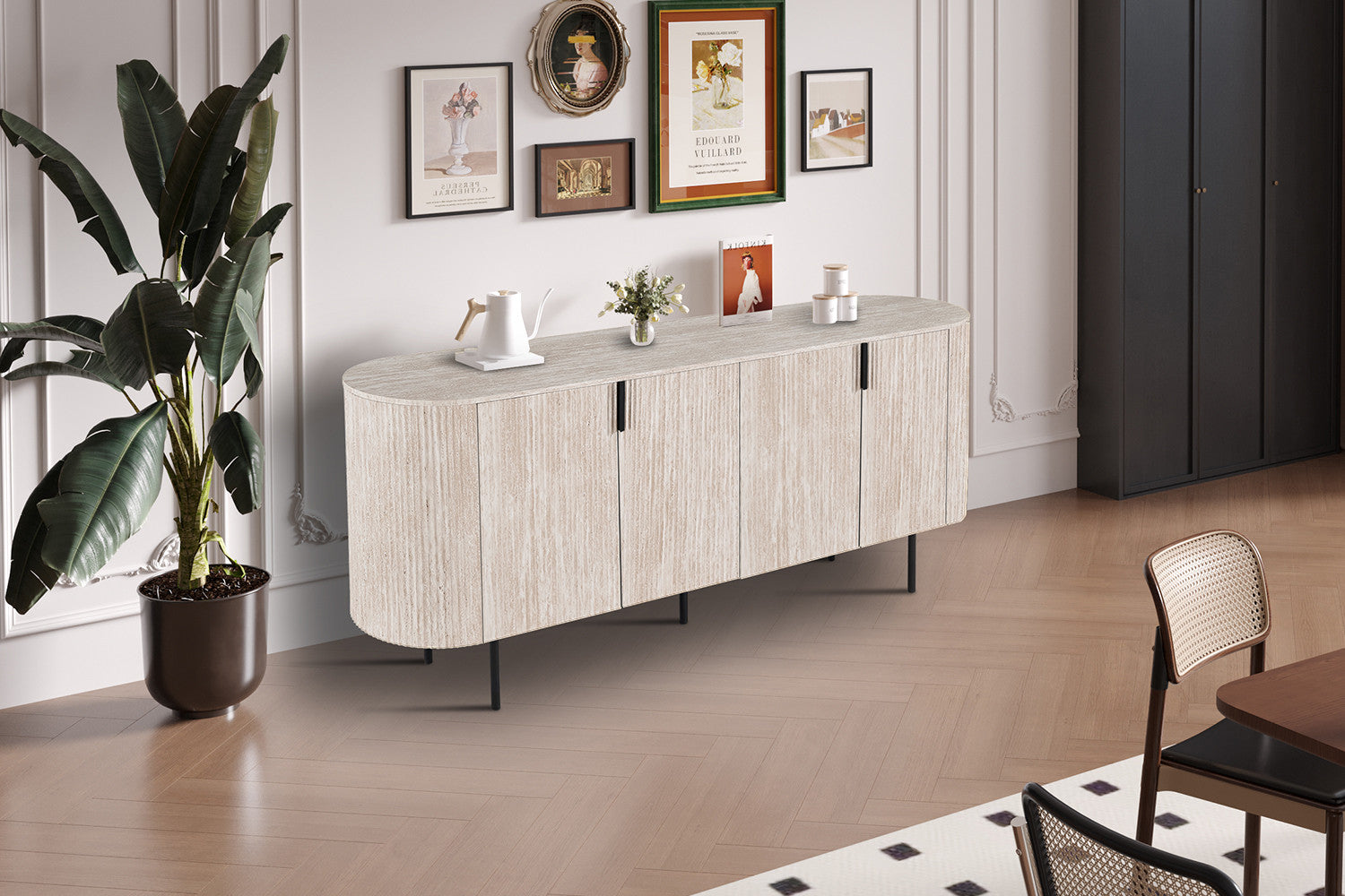 Dressoir 'Lagos' 200 cm Decor Travertin Beige