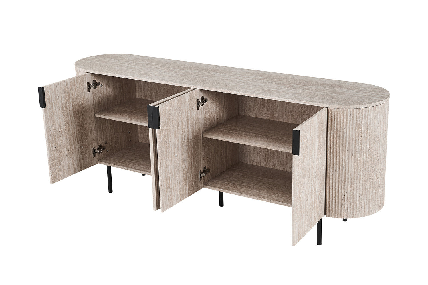 Dressoir 'Lagos' 200 cm Decor Travertin Beige