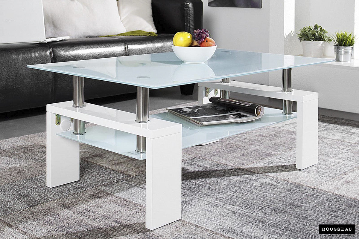 Salontafel 'Alana' Hoogglans wit