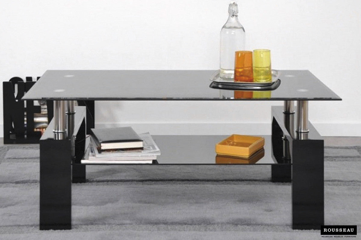 Salontafel 'Alana' Hoogglans zwart