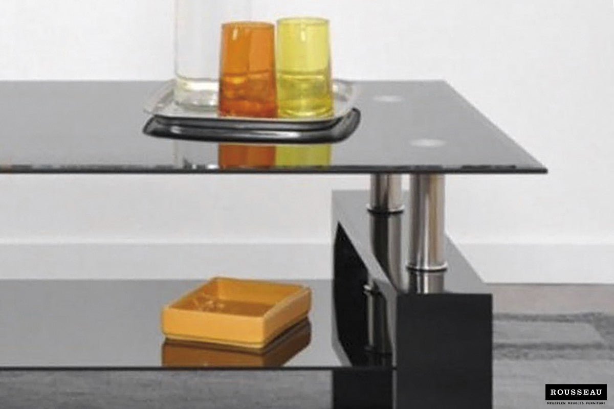 Salontafel 'Alana' Hoogglans zwart
