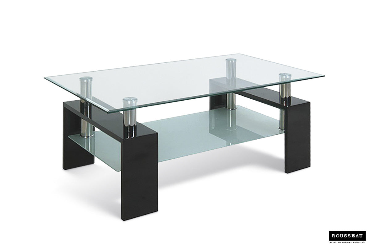 Salontafel 'Alana' Hoogglans zwart