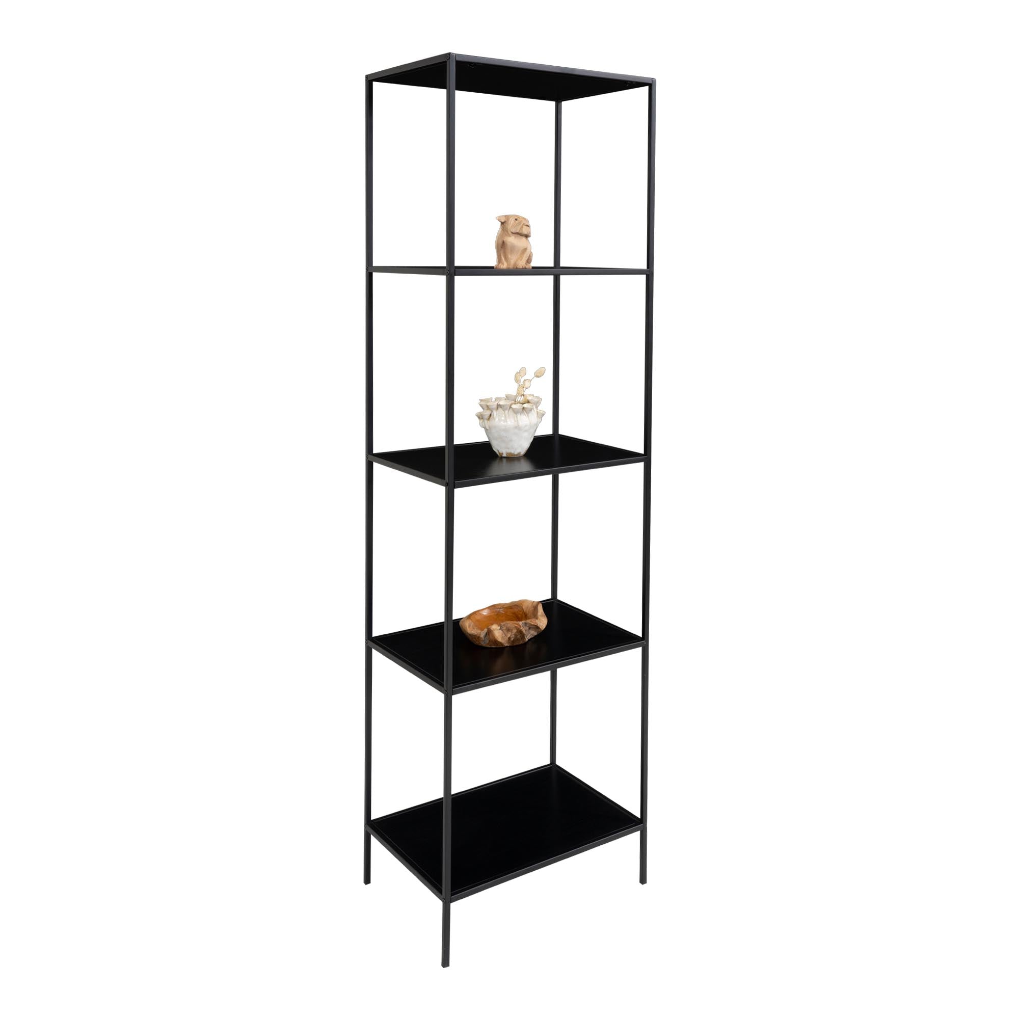 Vita wandplanken zwart 51x36x170 cm