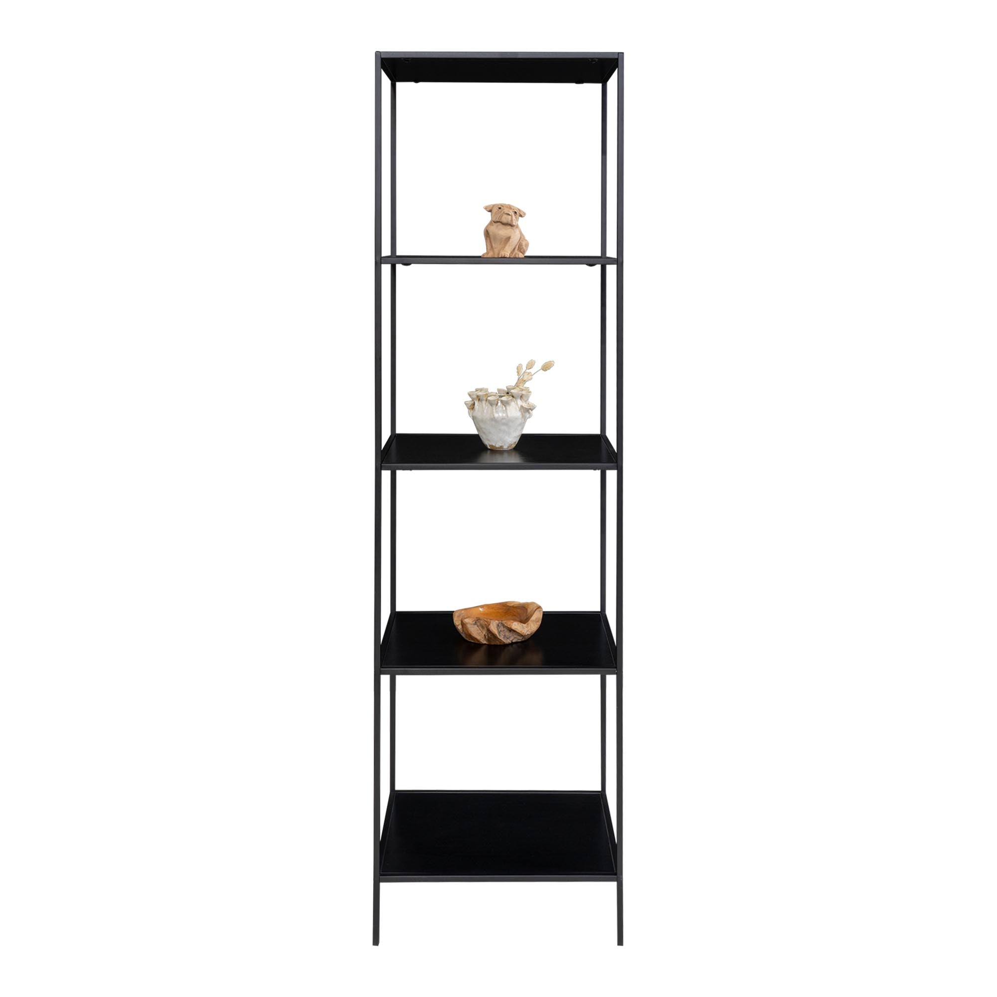 Vita wandplanken zwart 51x36x170 cm