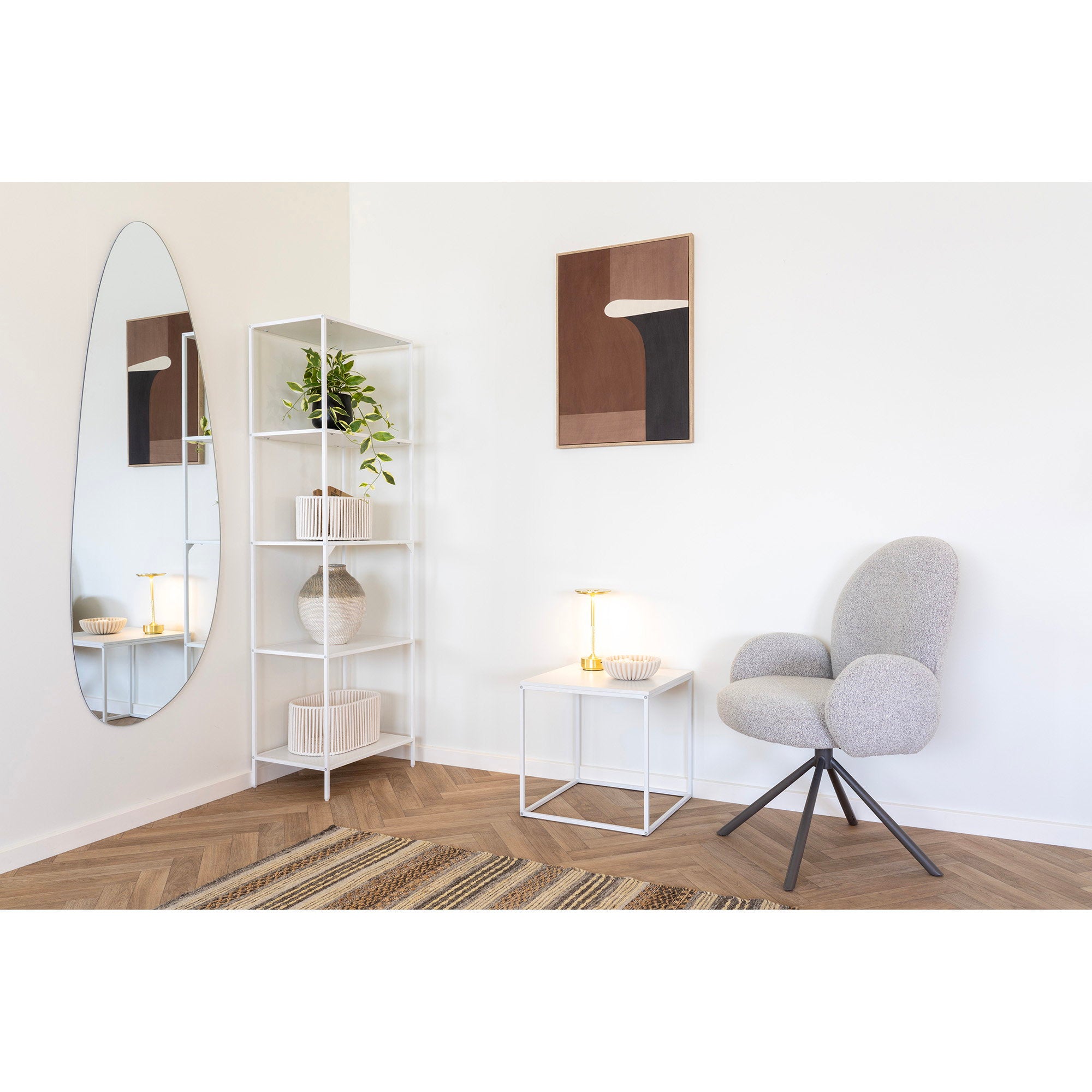 Vita wandplanken wit 51x35x170 cm