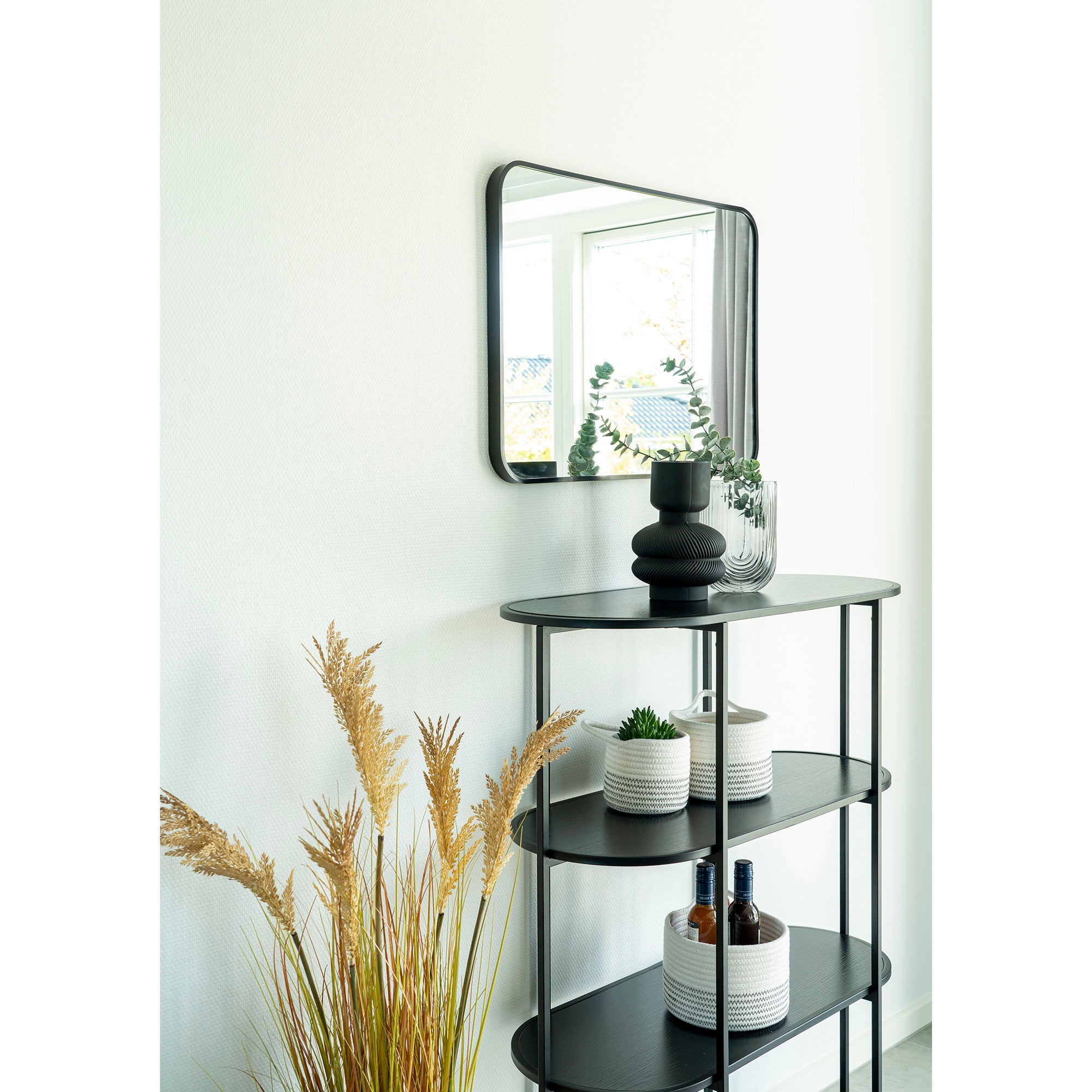 Vita wandplanken zwart 85x36x111 cm
