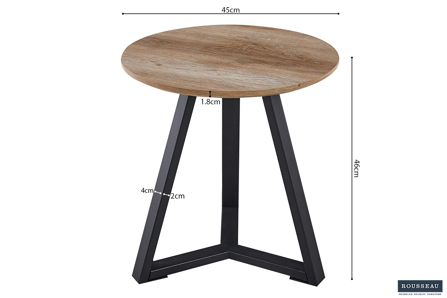 Bijzettafel Paso 2 Decor Oude Eik