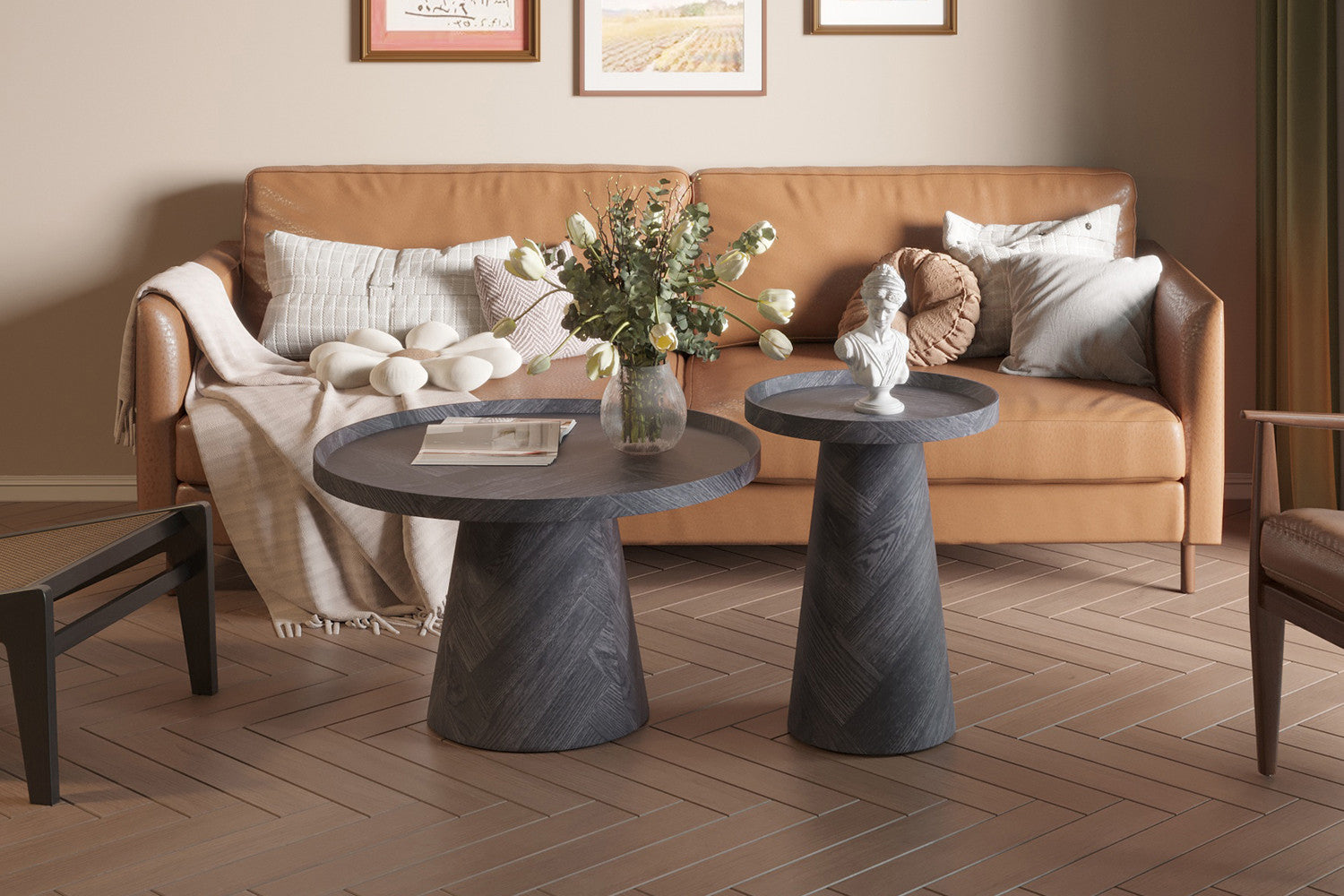 Salontafel Manus 45 cm Donkergrijs