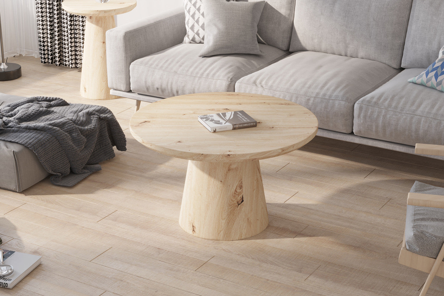 Salontafel Luka 80 cm Oude eik