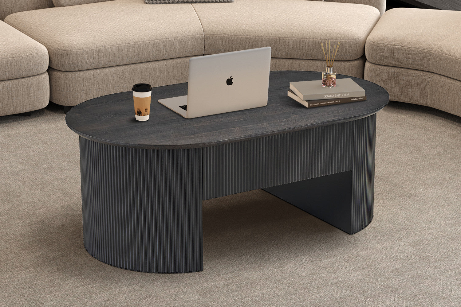 Salontafel 'Lagos' 120 cm Lift-top Decor Donkerbruin