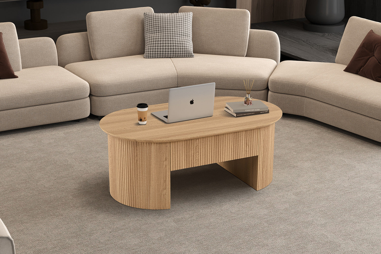 NEW - Salontafel 'Lagos' 120 cm Lift-top Decor Eik Naturel