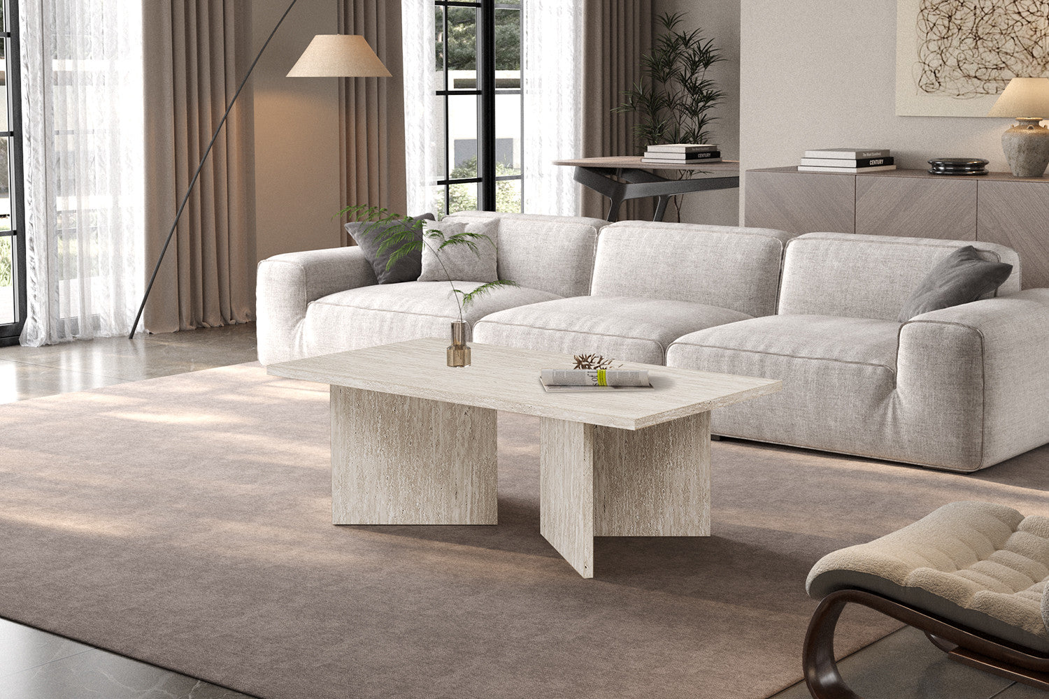 Salontafel 'Litar' Decor Travertin Beige