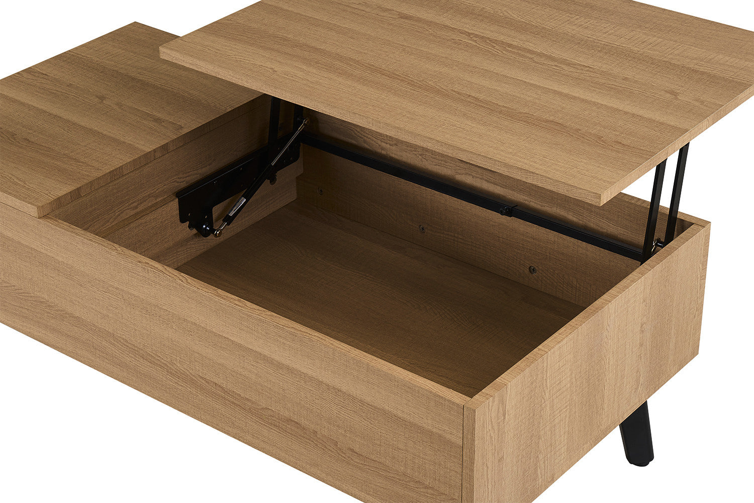 Salontafel Justine Opklapbare top Eik Naturel
