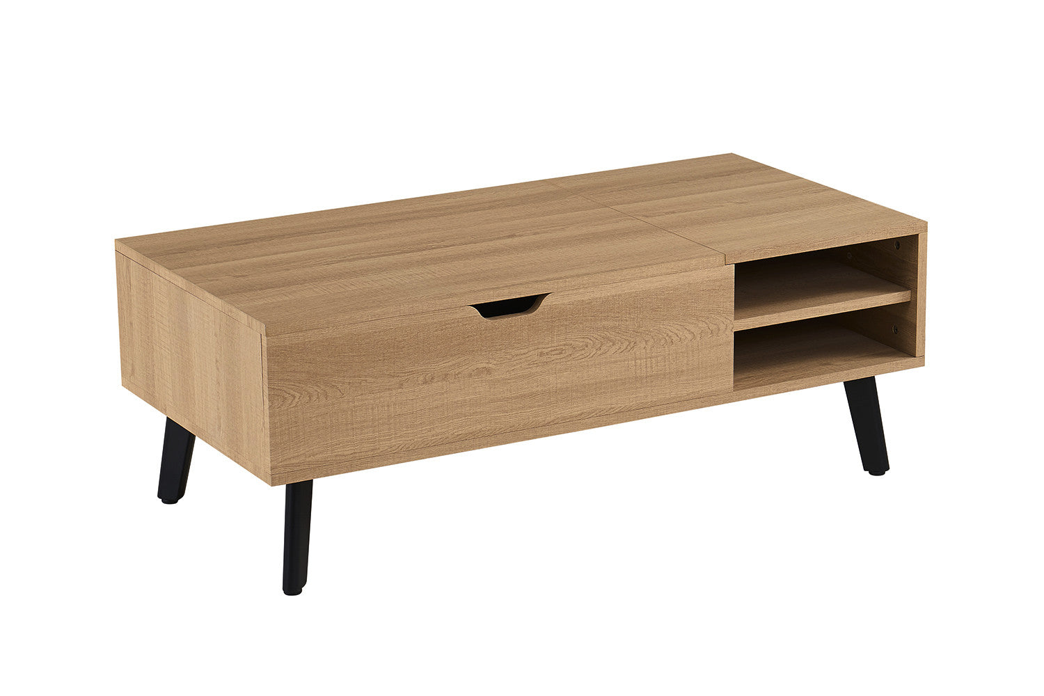 Salontafel Justine Opklapbare top Eik Naturel