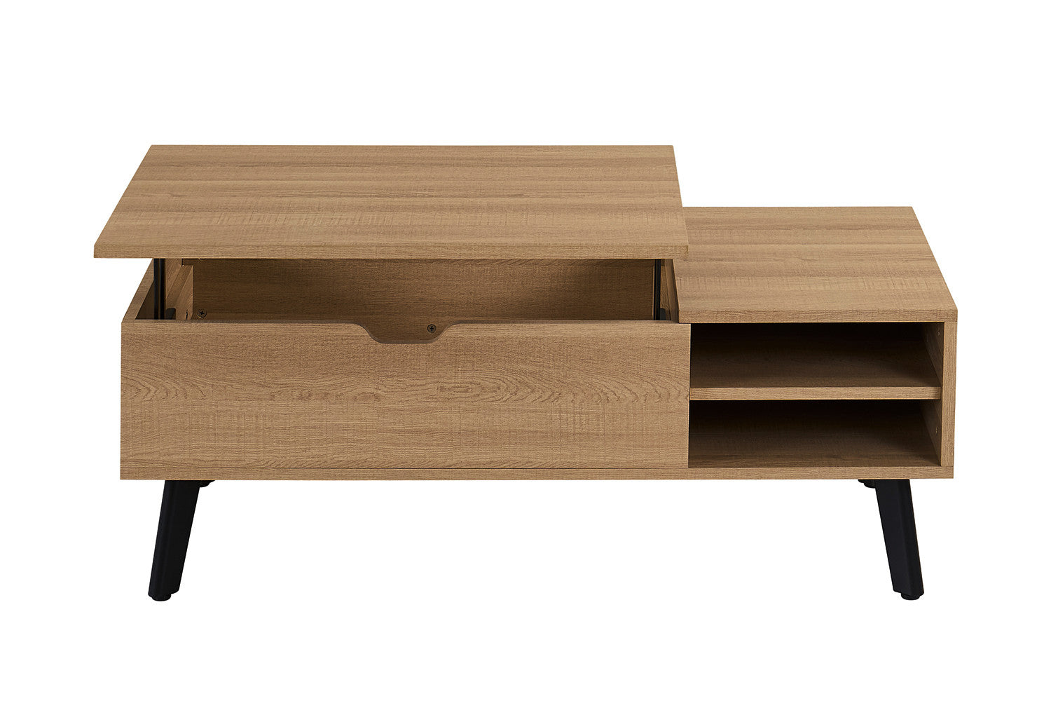 Salontafel Justine Opklapbare top Eik Naturel