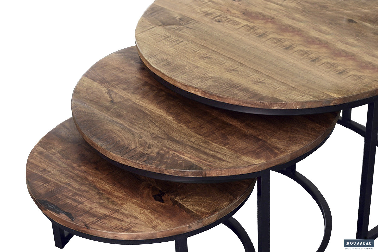 Salontafel 'Arnod' 3-delig Mango hout