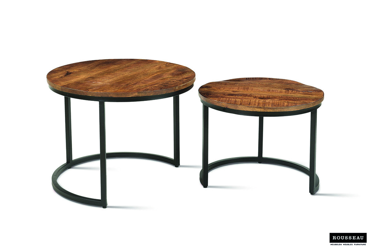 Salontafel 'Goja' 2-delig Mango hout