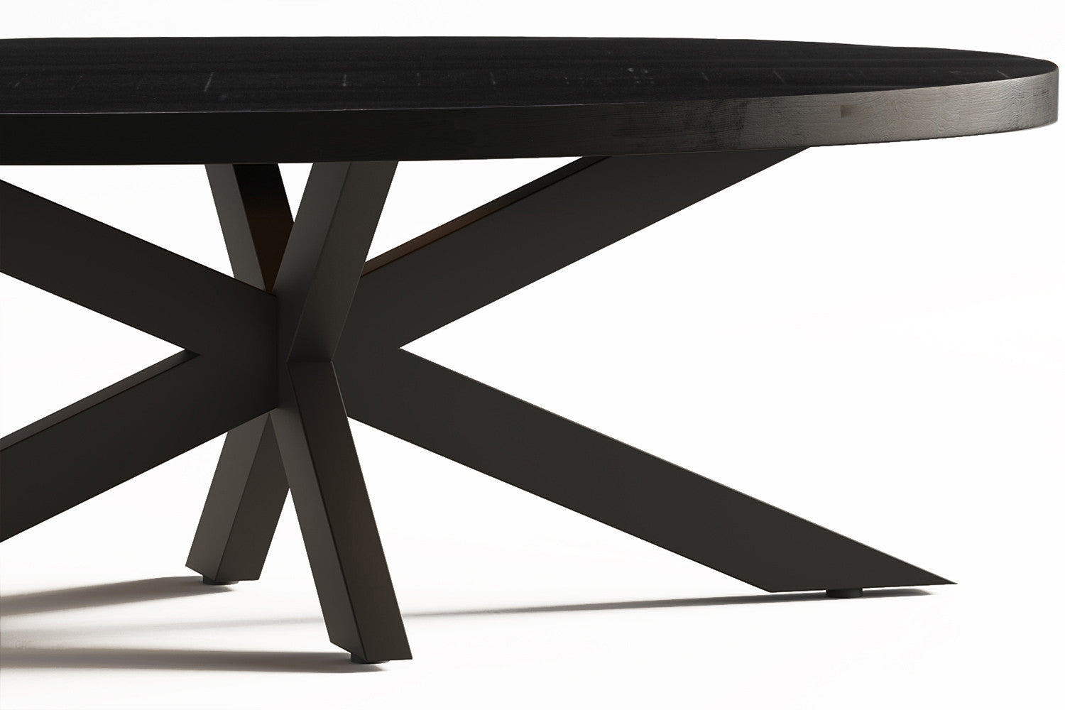Salontafel Madeira Ovaal Mango hout zwart