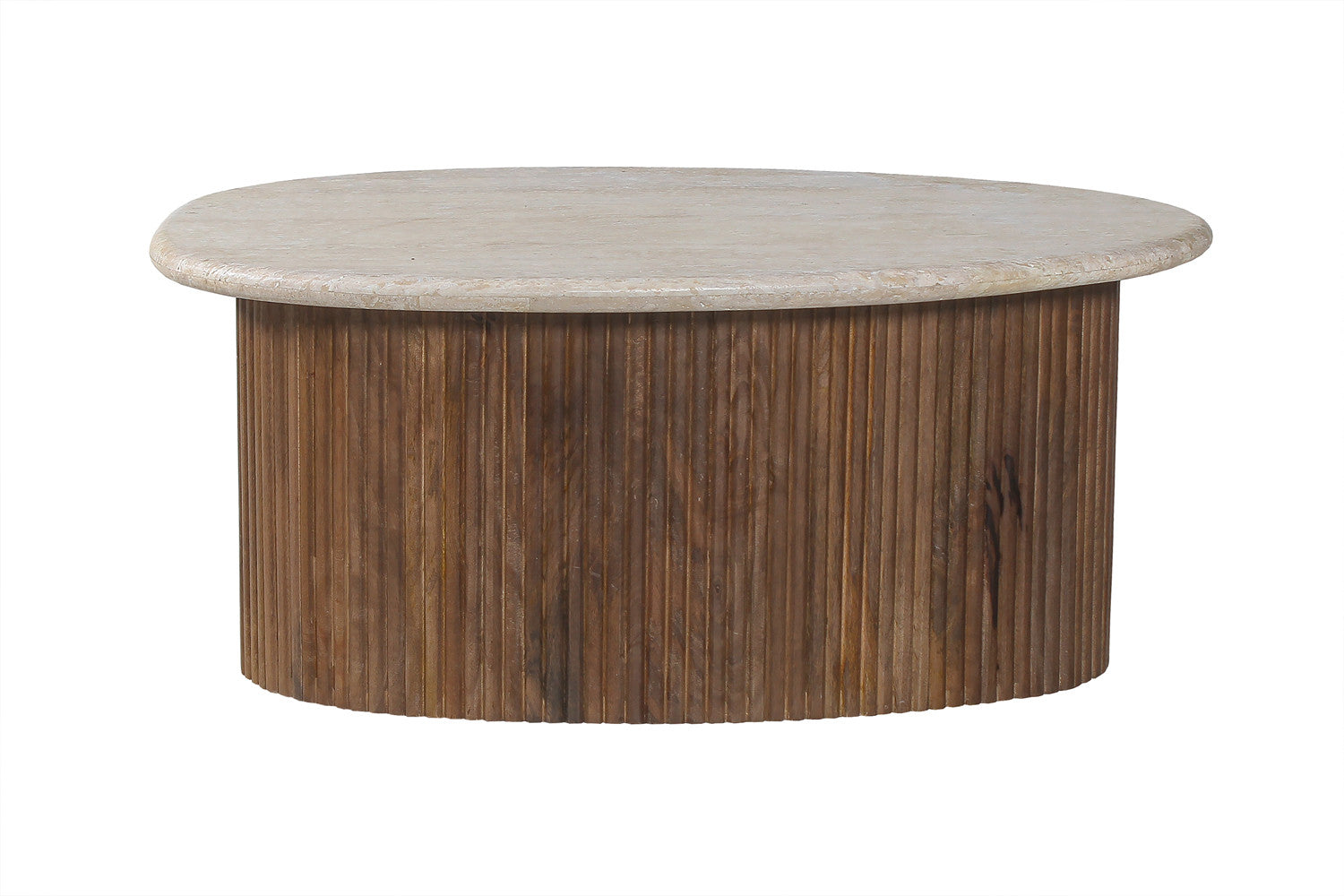 Salontafel Louis 90 cm Travertin Beige