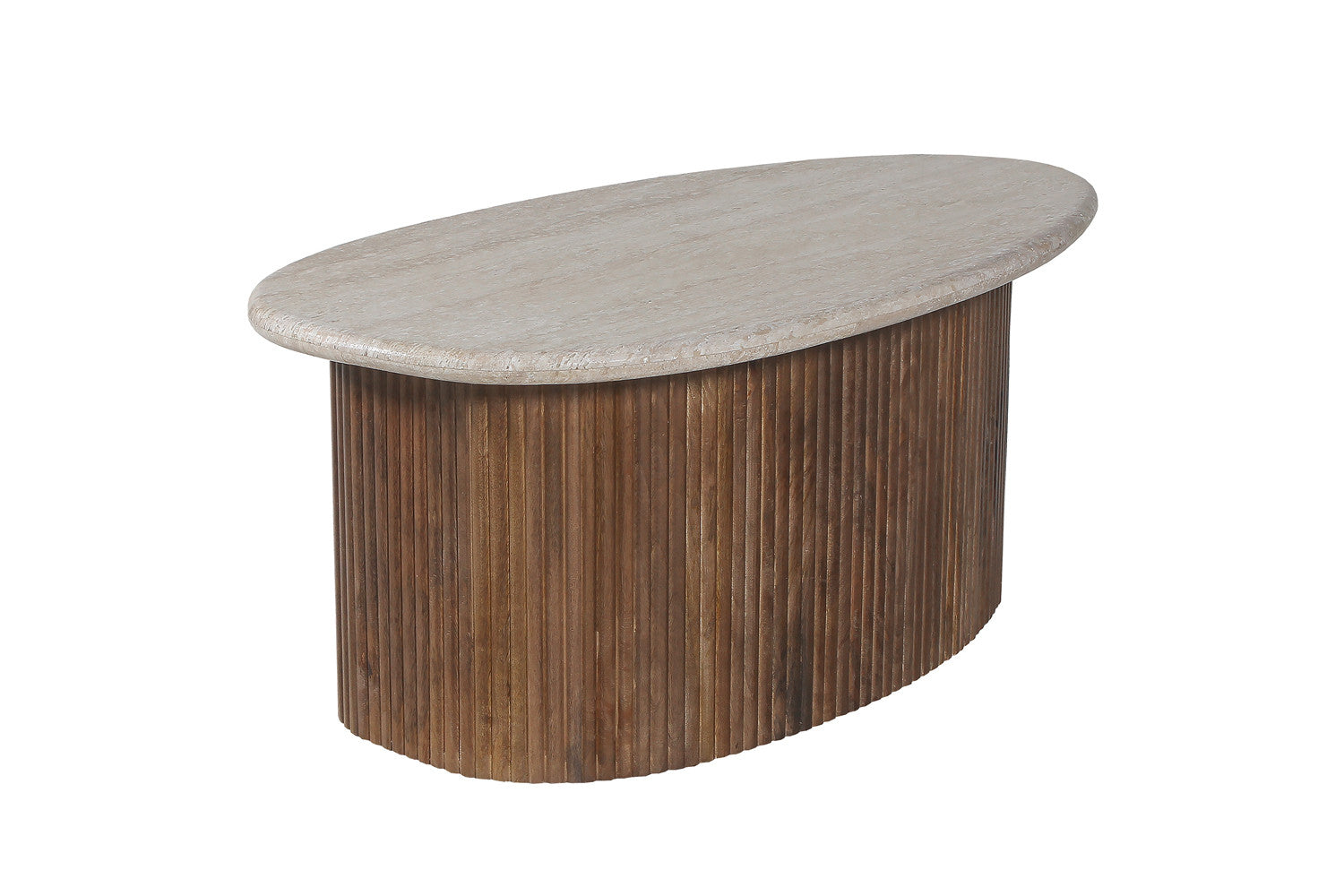 Salontafel Louis 90 cm Travertin Beige