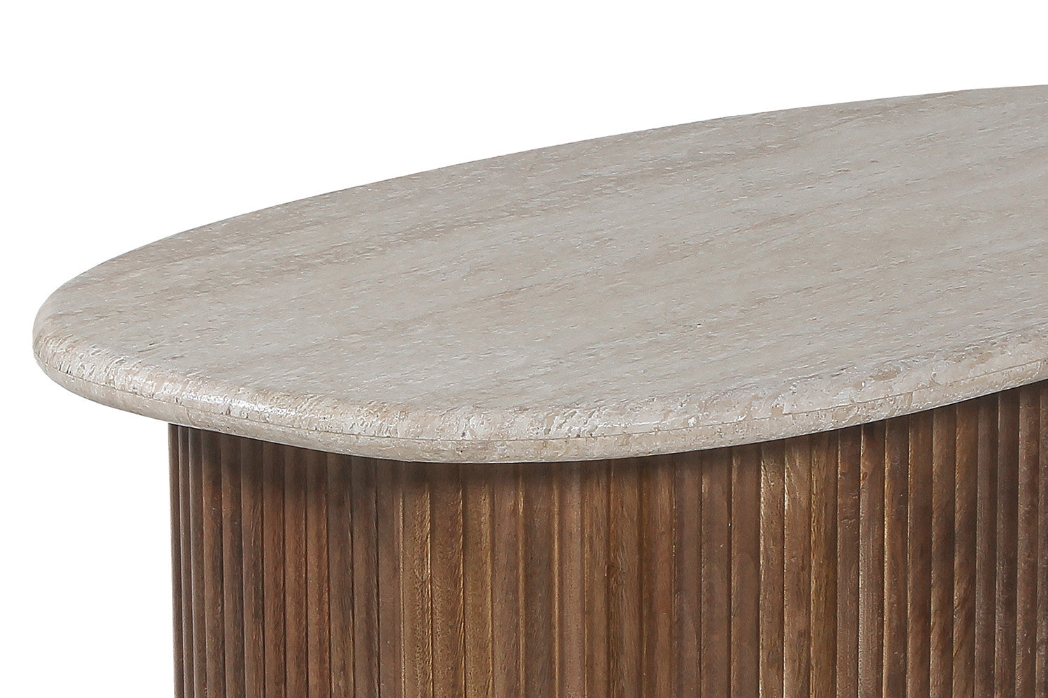 Salontafel Louis 90 cm Travertin Beige