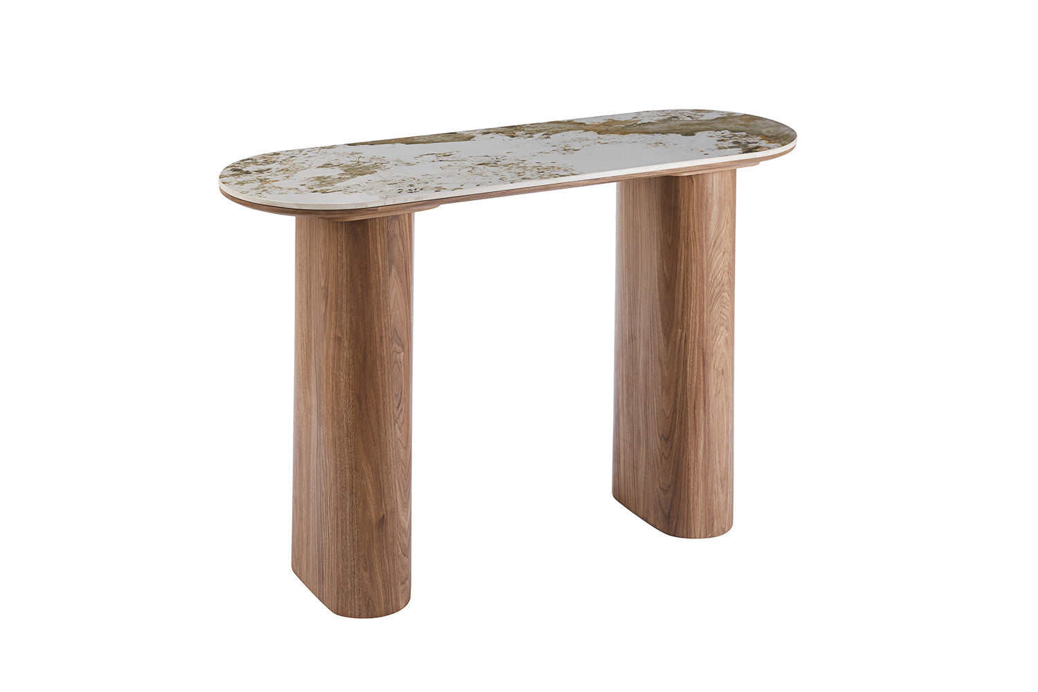 Console 'Evora'  Glanzend Steen Pandora goudbruin